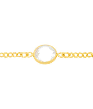 GOLD CHAIN WITH CRYSTAL