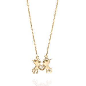 GOLD CHAIN WITH ZIRCONIA