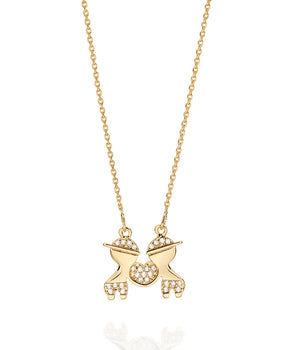 GOLD CHAIN WITH ZIRCONIA