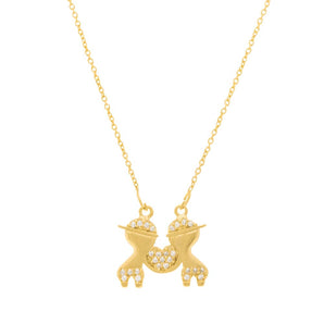 GOLD CHAIN WITH ZIRCONIA