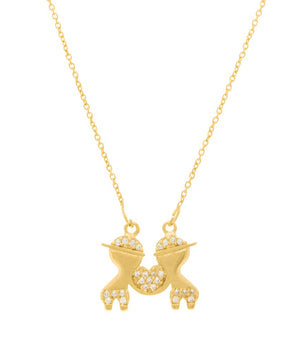 GOLD CHAIN WITH ZIRCONIA