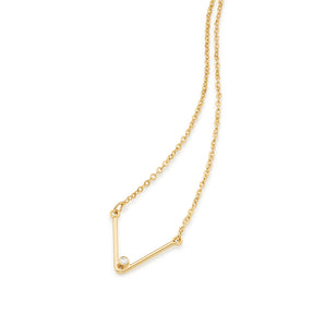 GOLD CHAIN WITH ZIRCONIA