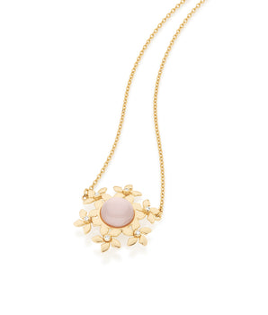 GOLD CHAIN WITH PEARL AND ZIRCONIA