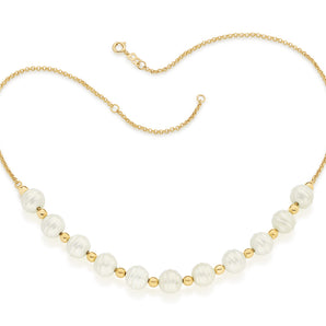 GOLD CHAIN WITH PEARLS