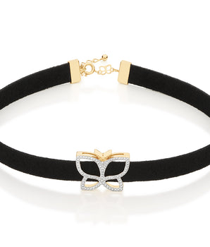 GOLD PLATED CHAIN WITH ZIRCONIA