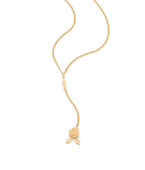 GOLD KID'S CHAIN WITH RESIN FLOWER.