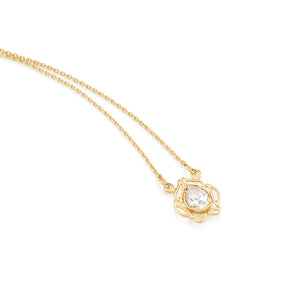 GOLD PLATED CHAIN WITH ZIRCONIA