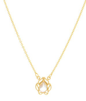 GOLD PLATED CHAIN WITH ZIRCONIA