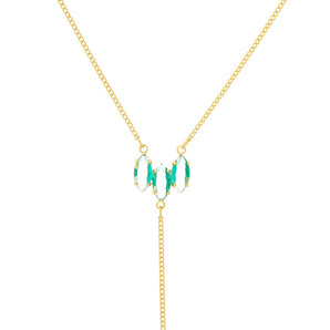 GOLD CHAIN WITH CRISTALS