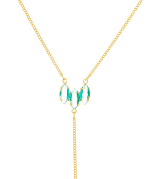 GOLD CHAIN WITH CRISTALS