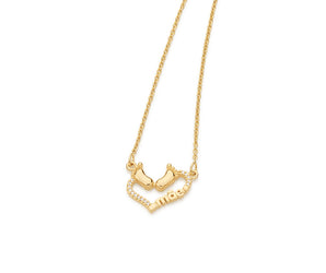 GOLD CHAIN WITH ZIRCONIA
