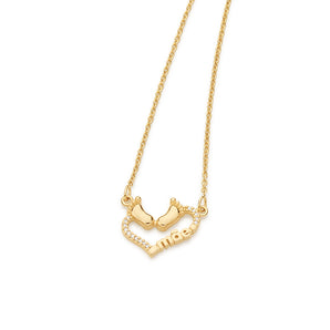 GOLD CHAIN WITH ZIRCONIA