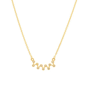 GOLD CHAIN WITH ZIRCONIA