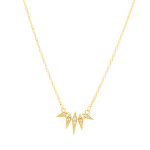 GOLD CHAIN WITH ZIRCONIA