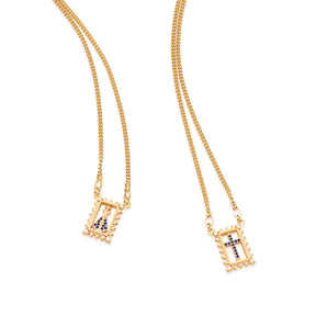 GOLD CHAIN WITH ZIRCONIA