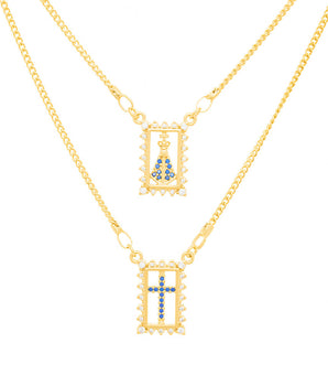 GOLD CHAIN WITH ZIRCONIA