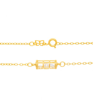 GOLD CHAIN WITH ZIRCONIA