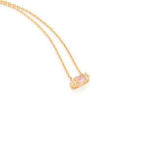 GOLD CHAIN WITH CRYSTAL AND ZIRCONIA