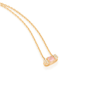 GOLD CHAIN WITH CRYSTAL AND ZIRCONIA