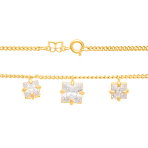 GOLD CHAIN WITH ZIRCONIA