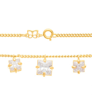 GOLD CHAIN WITH ZIRCONIA
