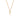 GOLD PLATED KEY PENDANT NECKLACE WITH ZIRCONIA