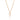 GOLD PLATED KEY PENDANT NECKLACE WITH ZIRCONIA