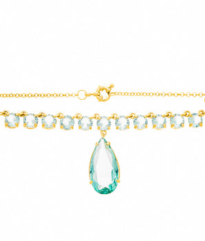 GOLD CHAIN WITH CRYSTAL