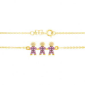 GOLD CHAIN WITH ZIRCONIA