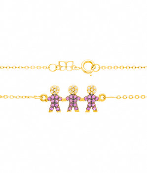 GOLD CHAIN WITH ZIRCONIA