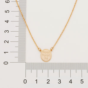 GOLD FOCUS, STRENGTH, AND FAITH NECKLACE