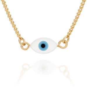 GOLD GREEK EYE NECKLACE