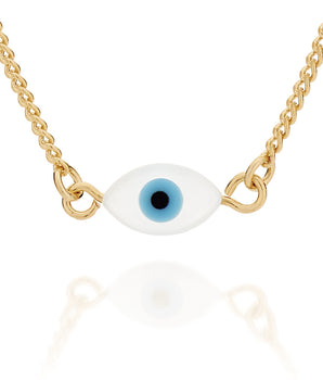 GOLD GREEK EYE NECKLACE