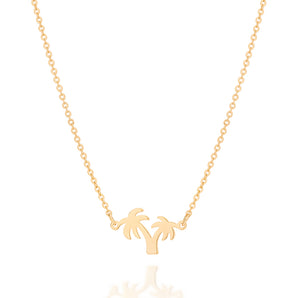 GOLD PALM TREE NECKLACE