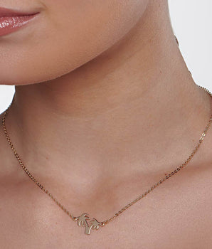 GOLD PALM TREE NECKLACE