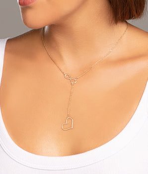 GOLD FOREVER LOVE Y-NECKLACE