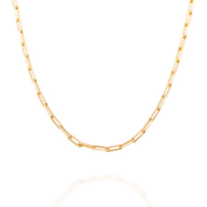 GOLD PLATED PADLOCK LINK CHAIN