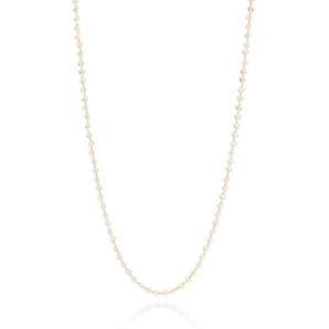 GOLD TRANSPARENT SPHERES NECKLACE