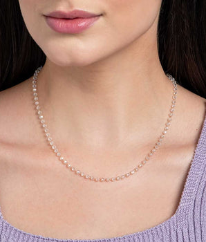 GOLD TRANSPARENT SPHERES NECKLACE