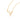 GOLD PLATED CHAIN WITH ZIRCONIA