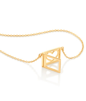 GOLD HEART PHOTO LOCKET NECKLACE
