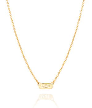 GOLD “MÃE” (MOM) NECKLACE