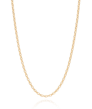 GOLD LARGE CABLE LINK CHAIN NECKLACE