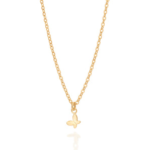 GOLD SMALL BUTTERFLY NECKLACE