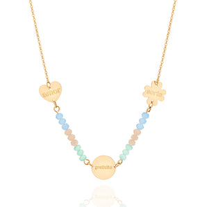 GOLD POSITIVE VIBES NECKLACE