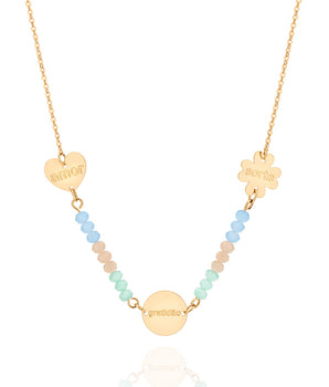 GOLD POSITIVE VIBES NECKLACE