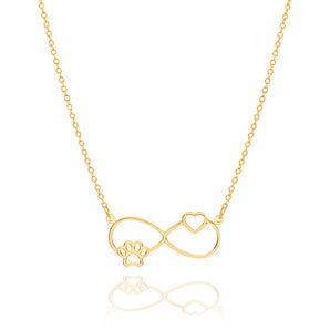 GOLD PETS FOREVER NECKLACE