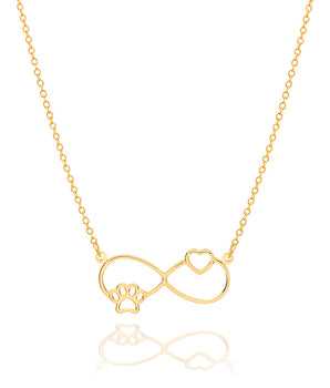 GOLD PETS FOREVER NECKLACE