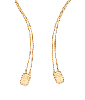 GOLD PHILIPPIANS 4:13 SCAPULAR NECKLACE