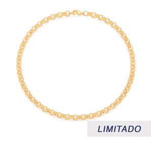 GOLD THICK CABLE LINK CHOKER